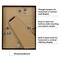 Americanflat Picture Frame with Mat - Modern Design, Shatter-Resistant Glass, Dual Sawtooth Hangers, Ideal for Home and Office Decor (2 Pack)